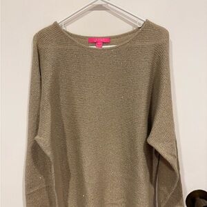 Lilly Pulitzer Shimmering Gold Sequin Sweater